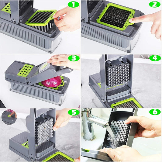 Multi-functional Vegetable Chopper & Slicer